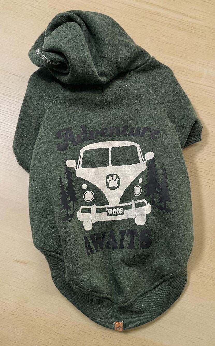 New Green Dog Sweatshirt Hoodie XL/TG Hotel Doggy 19-21" Boxer Port Water Dog
